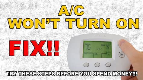 Ac wont turn on. Things To Know About Ac wont turn on. 